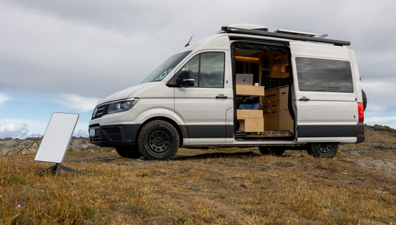 Remote work campervan